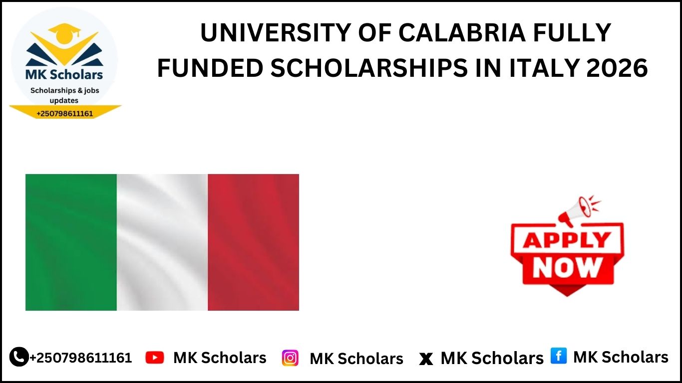 UNIVERSITY OF CALABRIA FULLY FUNDED SCHOLARSHIPS IN ITALY 2026 
